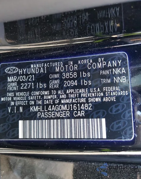 2021 Hyundai Elantra Se из США, поврежденный, VIN KMHLL4AG0MU161482